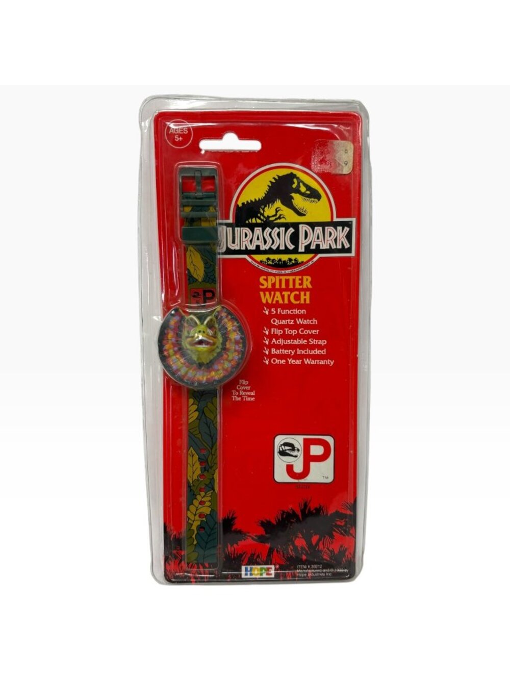 Vintage 1993 Jurassic Park Spitter Watch Sealed Hope Item 39212 Toy Movie NWT